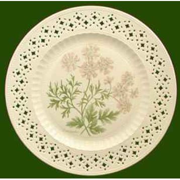 Hand Decorated Plate Herbs- Coriander