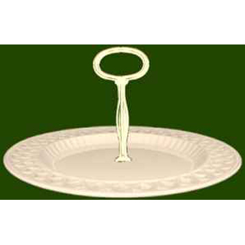 Open Work Single Tier Cake Stand -Victorian