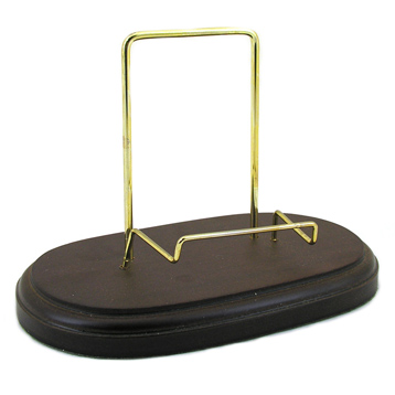 Plate Stand - Mahogany Finish
