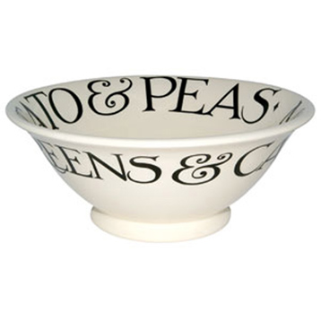 Black Toast Serving Bowl