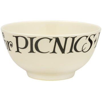 Black Toast Melamine Bowl