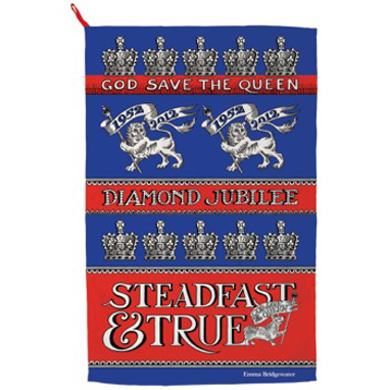 Diamond Jubilee Tea Towel Steadfast and True